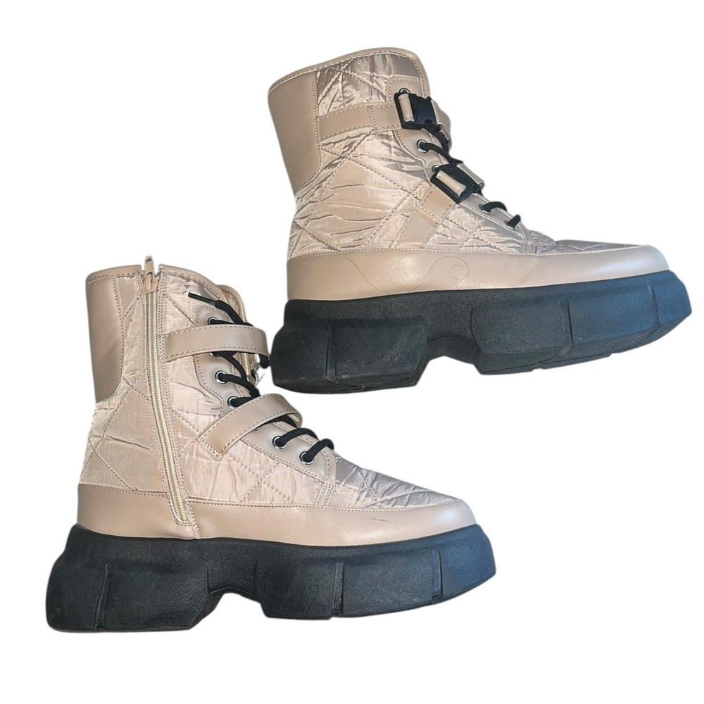 THE AROUND THE WORLD IN A DAY Combat Boots Size 8 - Picture 6 of 11